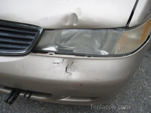 Our van damage