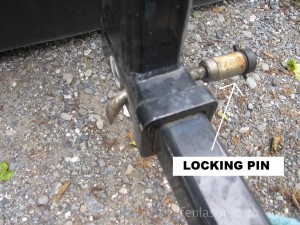 Locking pin that came out