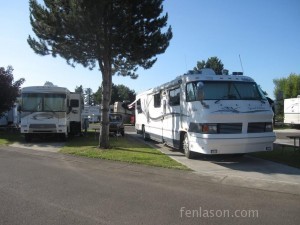 Our RV on left and my parents on right