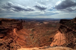 View from atop Mesa Arch