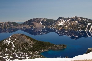 Crater Lake - with Wizard Island
