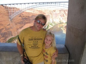 Carlye and I - Glen Canyon Dam Tour