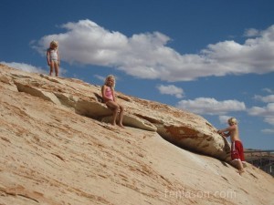 Playing on the rocks