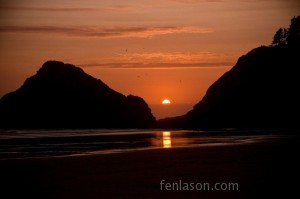 Oregon Coast by Heceta Lighthouse