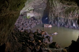 Inside the sea lion cave