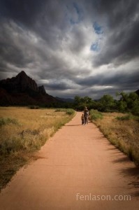 Hiking the Pa'rus Trail (early evening)