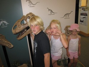 Kids in the visitor's center