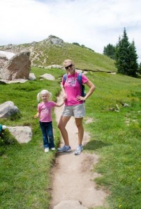 Rochelle & Alyssa on Summit Trail