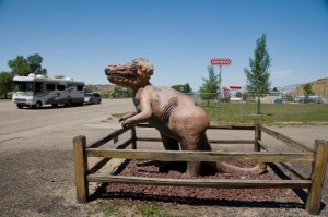 We stop to see the dinosaurs in Dinosaur, Colorado