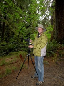 Taking pictures in the Hoh Rainforest - Olympic National Park