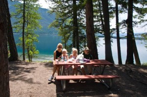 Picnic on McDonald Lake - Glacier National Park