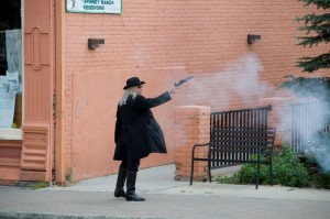 Street shootout in Leadville Colorado