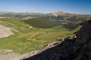 Mayflower Gulch from Fletcher Mountain