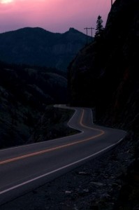 Million Dollar Highway at Night
