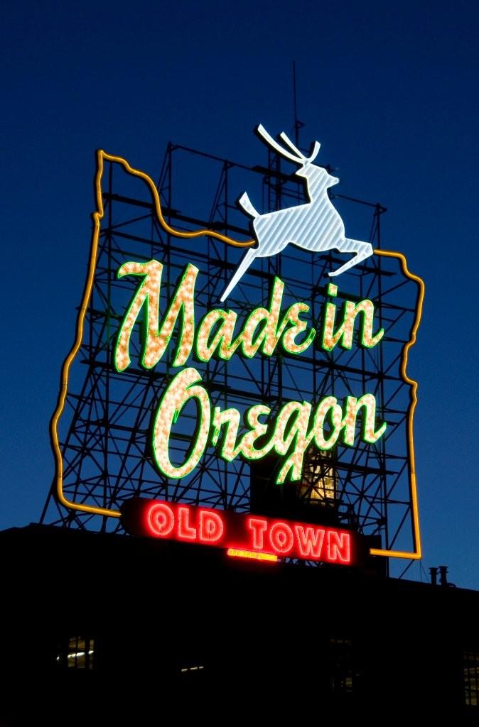 Made in Oregon Sign