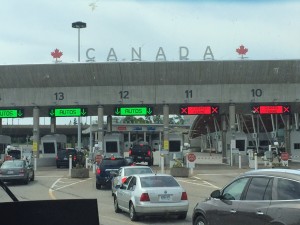 Entering Canada