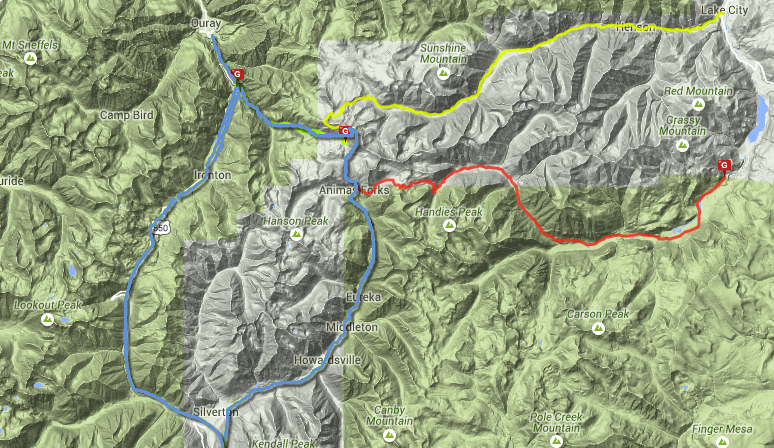 Alpine Loop map