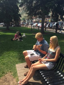 family in the park